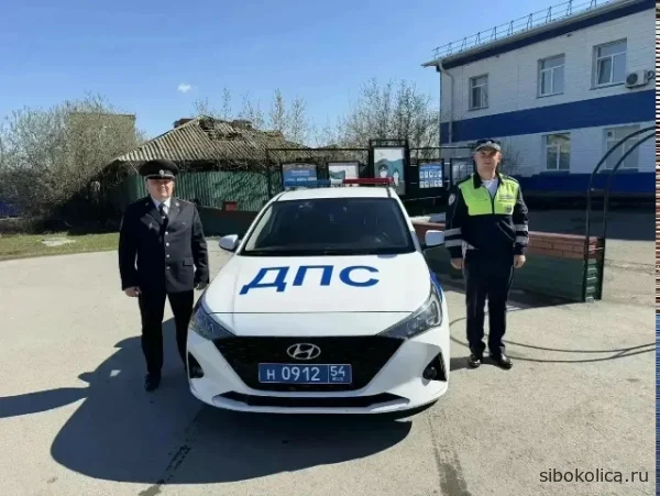 В Татарском округе гаишники пришли на помощь водителю, которому внезапно стало плохо
